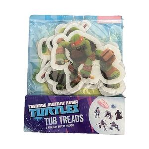 Teenage Mutant Ninja Turtles Bath Tub Treads Non Slip Sticker Applique Set NEW